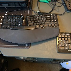 Microsoft sculpt split ergonomic keyboard and number pad